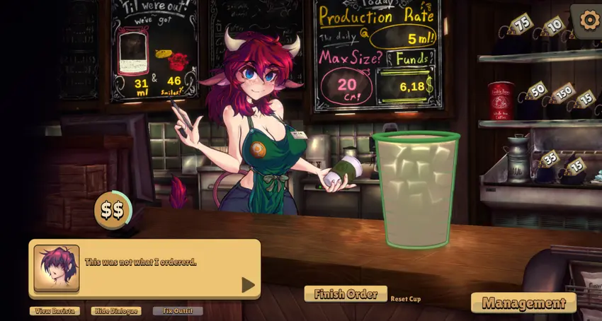 cawtastic cafe game animal girl
