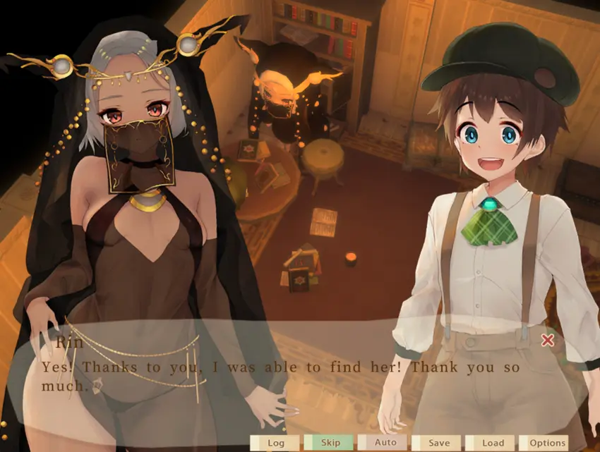 witch girl and shota game