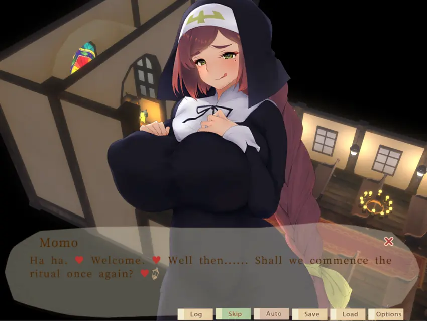 big tits nun
